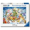Ravensburger - Puzzle 1000 Pezzi Natale con Disney | Puzzle Per Adulti E Tutta La Famiglie | Dimensione Di 70x50 Cm | Regalo Adulti