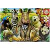 Educa - Puzzle Foto di Classe Selfie | 300 pezzi Puzzle | Animali Divertenti, Bambini | dai 6 anni (15908)