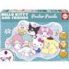 Educa - Hello Kitty & Friends | Grande poster puzzle per bambini da 250 pezzi: 100 x 70 cm | Età 8-10 anni e oltre (20506)
