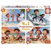 Educa - Set di 4 puzzle progressivi per bambini da 20 a 80 pezzi | Spiaggia | Dimensioni: 28 x 20 cm | Consigliato per bambini di 4, 5 e 6 anni (20503)