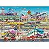 Ravensburger Airport Central - Puzzle da 150 pezzi per bambini dai 7 anni in su, aeroplani e aviazione