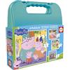 Educa - Puzzle Peppa Pig | Set di 4 Puzzle Progressivi per Bambini da 6 a 16 Pezzi | Consigliato per Bambini dai 3 Anni (20328)