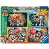 Ravensburger - Puzzle 4 x 42 Pezzi: Paw Patrol 3, Puzzle Bambini 4 Anni, 36 x 26 cm, Regalo Bambina 4 Anni E Bambino