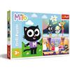 Trefl - Milo, Le Avventure del Gattino Milo - Puzzle 24 Maxi - 24 Tessere Grandi, Divertimento Creativo, per Bambini dai 3 anni