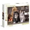 Clementoni - Collection Puzzle 1000 Pezzi per Adulti e Ragazzi, Illustrazione con Teneri Gattini Lovely Kittens, Idea Regalo, Made in Italy, 70x50 cm, 39340