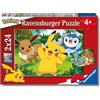 Ravensburger - Pokémon, Puzzle Bambini 4+ Anni, Con 2 Puzzle Da 24 Pezzi | Include 2 puzzle da 24 pezzi dei Pokémon, giochi educativi e divertenti, ideali come regalo per ogni occasione dai 4 anni.