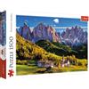 Trefl, Puzzle, Val di Funes, Dolomiti, Italia, 1500 Elementi, Alta Qualità, Bolzano, Bolzano-Alto Adige, Montagne, Puzzle a tema montagna, per adulti e Bambini dai 12 anni