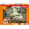 Schmidt Spiele 56467 Wild Life, Nella foresta pluviale, puzzle per bambini da 100 pezzi