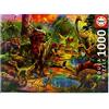 Educa Borras, S.A.U. Educa - Puzzle 1000 pezzi Terra di dinosauri | Puzzle preistoria | Misura 68x48 cm | Include colla Fix | Per adulti 14+ (17655)