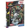 Clementoni - Puzzle per Bambini 180 Pezzi Supercolor, per Bambini 7+ Anni, Illustrazione con Dinosauri di Jurassic World, Idea Regalo, Made in Italy, 33,5x48,5 cm, 29098