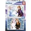 Educa - Puzzle Frozen | 2x20 pezzi Puzzle Set | Elsa, Anna, Kinderpuzzle Disney Frozen | dai 3 anni (19736)