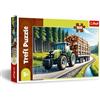 Trefl - Trattore Forestale - Puzzle 100 Pezzi - Puzzle con Veicoli, Intrattenimento Creativo, Divertimento per Bambini dai 5 anni
