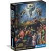 Clementoni - Puzzle 1500 Pezzi Arte, per Adulti e Ragazzi, Museum Collection, Tema Trasfigurazione di Raffello, con Poster Incluso, Compact Box, Idea Regalo Made in Italy, 59,5x84,5 cm, 31739