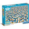 Clementoni - Puzzle 1000 Pezzi Impossible Disney Donald Duck, Idea Regalo, Compact Box, Made in Italy, 70x50 cm, Poster Incluso, 39799