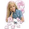 Trefl - Puzzle in Legno Originali: Barbie, Bellissima Barbie - 50 Pezzi, Wood Craft Junior, Forme irregolari, 10 figure, puzzle moderno, divertente per bambini dai 5 anni
