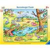 Ravensburger Puzzle per bambini Ravensburger - The Little Dinosaurs - Puzzle con cornice da 8-17 pezzi con contorno ritagliato per bambini dai 3 anni in su