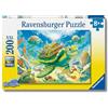 Ravensburger - Puzzle XXL Magico Mondo Sottomarino | Puzzle 8 Anni In Su | Puzzle Bambini Da 200 Pezzi In Regalo | Regalo Bambino 8 Anni 49 X 36 Cm | Puzzles Ravensburger
