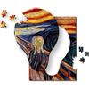 Trefl - Puzzle in Legno: L'urlo, Edvard Munch - 200 pezzi - Puzzle Artistico in Legno Wooden Puzzle, Dipinti Famosi, Artisti Conosciuti, Intrattenimento Creativo per Adulti e Bambini dai 9 anni