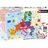 Nathan - Puzzle per bambini - 250 pezzi - Mappa dell'Europa - Ragazze o ragazzi a partire da 8 anni - Puzzle di alta qualità - Cartone spesso e resistente - Cartografia - 86879