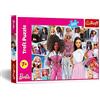 Trefl - Barbie, El mundo de Barbie - Puzle de 200 piezas - Puzle de colores con la muñeca más famosa del mundo, Barbie con amigas, Entretenimiento creativo, Juego para niños a partir de 7 años