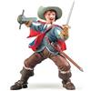 Girotondo Tre Papo - Statuina Athos Realistica - 3 Anni + - Collezione Storica - Gioco Creativo Moschettieri - Idea Regalo Giocattolo Bambina Bambino