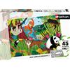 Nathan - Puzzle per bambini - 45 pezzi - Animali della giungla - Ragazza o bambino a partire da 5 anni - Puzzle di alta qualità - Cartone spesso e resistente - Animali - 86176