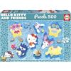 Educa - Puzzle per bambini da 500 pezzi | Hello Kitty e amici | Dimensioni: 48 x 34 cm | Età 11+ (20586)