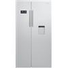 Beko Frigo 630L Argento Metallizzato Senza Gelo Compressore Congelatore Affiancato