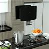 Tidyard Cappa da Cucina ad Isola Sospesa LCD con Sensore 37 cm, Cappa a Isola Sospesa, Cappa Cucina, Cappa Aspirante ad Incasso, Cappa Aspirante a Isola, Materiale Acciaio e Vetro Temperato
