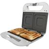Solac - Sandwichiera 750W | 2 panini | Piastre quadrate antiaderenti | Manico freddo | Facile da pulire | Compatta e veloce | Tostatura uniforme | Spia di funzionamento | Bianco