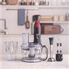 Karaca Pro-Multimax robot da cucina, nero e argento, 2000 W, potente utensile da cucina per applicazioni versatili