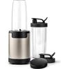 Wintem Frullatore Tritatutto con 4 Lame e Contenitore 800ml/600W Oro - Risultati Eccezionali per Ogni Tipo di Alimento - Compatibile con le Normali Prese da 220-240 V/50-60 Hz - 2 Coperchi Inclusi