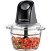 Russell Hobbs Tritatutto, Vetro, 350W, 1L, Grigio Carbone Opaco, 27131-56 | Per Verdure Frutta Carne Aglio e Cipolla, 2 Velocità, Lame in Acciaio Inox, Lavastoviglie Ok, Parti Rimovibili Senza BPA