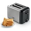 Bosch Elettrodomestici Bosch TAT3P420 Tostapane, 970 Watt, Spegnimento automatico, Acciaio inox | Tostapane Compatto DesignLine con Espulsione Automatica, Vassoio Raccogli-Briciole, Funzione Scongelamento e Riscaldamento