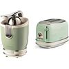 Ariete 155 Tostapane Vintage 2 Fette, 810 watt, 6 livelli di tostatura & 413, Spremiagrumi Vintage, Spremiagrumi Elettrico con Leva Professionale