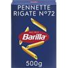 Barilla Pasta Pennette Rigate N. 72, 500 g | Pasta Corta di Semola di Grano Duro, Forma Corposa e Spessore Equilibrato