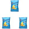 Riso Scotti Guttiau Snack Classico Super Croccante con Sale Marino, Snack con Farina di Riso, Prodotto Artigianale,1 pezzo (Confezione da 3)