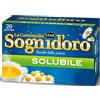 SOGNID ORO Sogni d'oro Solubile Astuccio Da 20 Filtri, Già Zuccherata, Immediatamente Solubile In Acqua, Facile Da Preparare, Piacevole E Rilassante., Camomilla, 100 Grammo