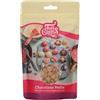 FunCakes Gocce di Cioccolato Oro - Sciogli nel microonde e versa in qualsiasi stampo. Prepara caramelle, lecca-lecca e decora torte e cupcake - 200 g