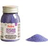 Decora, 9262103 Confezione da 100 G Zucchero Glitterato Viola, extra fine, dai colori intensi e brillanti, Made in Italy