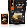 King Cup - 1 Confezione da 20 Bustine Solubili di Ginseng con Zucchero di Canna, 20 Stick da 20 Gr per Bevanda al Gusto di Ginseng da Aggiungere in Acqua Calda, Senza Glutine e Lattosio