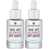Essence Cosmetics essence gocce per asciugatura rapida smalto unghie (8ml) (Confezione da 2)