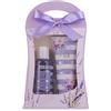 Accentra - Set doccia per donne, set regalo LAVANDA in bella confezione regalo - Set di 2 prodotti per la cura della pelle con docciagel e lozione per il corpo - Set regalo benessere per compleanno
