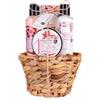 Accentra - Set da doccia per donne Frutit & Herb in bel cesto regalo, set da 4 pezzi, regalo con gel doccia, lozione per il corpo, esfoliante e sali da bagno - idea regalo fruttata Profumo: melograno