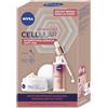 NIVEA CELLULAR Expert Lift Set Crema Viso Antirughe Giorno e Siero Lifting con Acido Ialuronico e Bakuchiolo, 50 + 30 ml