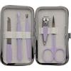 Demeliss Beauty - Kit manicure 5 in 1, tagliaunghie, lima in metallo, pinzette per depilare, forbici e tagliacuticole, set completo e compatto