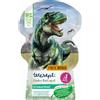 tetesept Bagno schiuma Dino Adventure con profumo fruttato di mela e aloe vera nutriente, dinostarker T-Rex-World per bambini, divertimento con schiuma da bagno e acqua verde, 1 x 40 ml