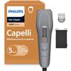 Philips Hair Clipper Serie 3000 - Regolacapelli uomo donna, lame autoaffilanti, 9 impostazioni di lunghezza, incrementi di 3 mm, pettine Trim-n-Flow, con filo, HC3723/15