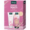 Kneipp Set regalo Lieblingsmensch, confezione regalo con lozione per il corpo e balsamo per la doccia della serie di fiori di mandorle, 2 x 200 ml