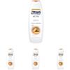 Mantovani - Bagnoschiuma Neutro Ipoallergenico, Fragranza Olio di Argan, con Vitamina E e Collagene Vegetale, 400 ml (Confezione da 4)